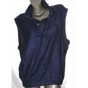GOLF Vest Shirt Top Flite Poly Freemotion Vented Pockets Blue NWT Mens M